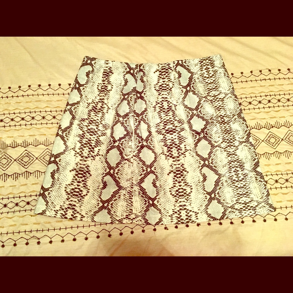 Snake skin skirt